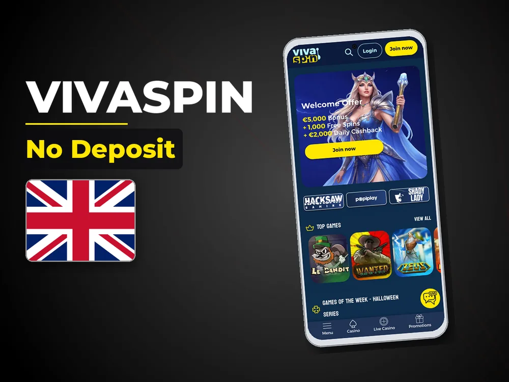 Vivaspin - No Deposit